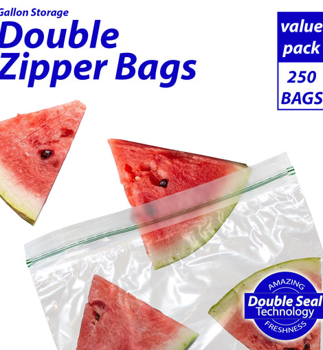Commercial Bargains Zipper Storage Bags With Double Seal